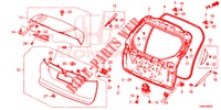TAILGATE PANEL (2D)  for Honda CIVIC TOURER 1.8 EXECUTIVE 5 Doors 6 speed manual 2017