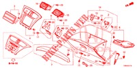 INSTRUMENT GARNISH (COTE DE PASSAGER) (LH) for Honda CIVIC TOURER 1.8 LIFESTYLE 5 Doors 6 speed manual 2017