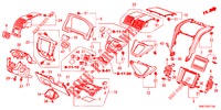 INSTRUMENT GARNISH (COTE DE CONDUCTEUR) (LH) for Honda CR-V 2.0 COMFORT 5 Doors 6 speed manual 2012