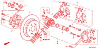 REAR BRAKE (1) for Honda CR-V 2.0 COMFORT 5 Doors 6 speed manual 2012
