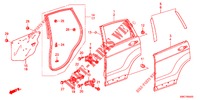 REAR DOOR PANELS (4D)  for Honda CR-V 2.0 COMFORT 5 Doors 6 speed manual 2012