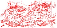 REAR SEAT COMPONENTS (2) for Honda CR-V 2.0 COMFORT 5 Doors 6 speed manual 2012