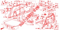 REAR SIDE LINING (2D)  for Honda CR-V 2.0 COMFORT 5 Doors 6 speed manual 2012