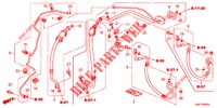 AIR CONDITIONER (FLEXIBLES/TUYAUX) (LH) (2.0L) (2.4L) for Honda CR-V 2.0 COMFORT 5 Doors 5 speed automatic 2012