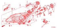 HEADLIGHT  for Honda CR-V 2.0 COMFORT 5 Doors 5 speed automatic 2012