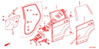 REAR DOOR PANELS (4D)  for Honda CR-V 2.0 COMFORT 5 Doors 5 speed automatic 2012