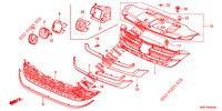 FRONT GRILLE/MOLDING  for Honda CR-V 2.0 ELEGANCE 5 Doors 6 speed manual 2012