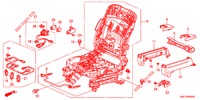 FRONT SEAT COMPONENTS (D.) for Honda CR-V 2.0 ELEGANCE 5 Doors 6 speed manual 2012