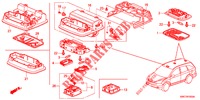 INTERIOR LIGHT  for Honda CR-V 2.0 ELEGANCE 5 Doors 6 speed manual 2012