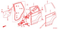 REAR DOOR PANELS (4D)  for Honda CR-V 2.0 ELEGANCE 5 Doors 6 speed manual 2012
