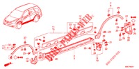 SIDE SILL GARNISH/PROTECT OR  for Honda CR-V 2.0 ELEGANCE 5 Doors 6 speed manual 2012