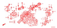ENGINE MOUNTS (2.0L) (AT) for Honda CR-V 2.0 ELEGANCE 5 Doors 5 speed automatic 2012