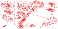 INTERIOR LIGHT  for Honda CR-V 2.0 ELEGANCE 5 Doors 5 speed automatic 2012