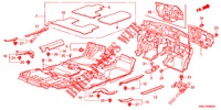 FLOOR MAT/INSULATOR  for Honda CR-V 2.0 EXECUTIVE 5 Doors 6 speed manual 2012
