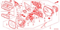 MIRROR/SUNVISOR  for Honda CR-V 2.0 EXECUTIVE 5 Doors 6 speed manual 2012