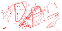REAR DOOR PANELS (4D)  for Honda CR-V 2.0 EXECUTIVE 5 Doors 6 speed manual 2012