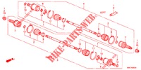 REAR DRIVESHAFT (1) for Honda CR-V 2.0 EXECUTIVE 5 Doors 6 speed manual 2012