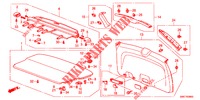 TAILGATE LINING/ REAR PANEL LINING (2D)  for Honda CR-V 2.0 EXECUTIVE 5 Doors 6 speed manual 2012