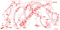 AIR CONDITIONER (FLEXIBLES/TUYAUX) (LH) (2.0L) (2.4L) for Honda CR-V 2.0 EXECUTIVE 5 Doors 5 speed automatic 2012