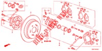 REAR BRAKE (1) for Honda CR-V 2.0 EXECUTIVE 5 Doors 5 speed automatic 2012