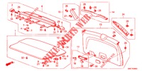 TAILGATE LINING/ REAR PANEL LINING (2D)  for Honda CR-V 2.0 EXECUTIVE 5 Doors 5 speed automatic 2012