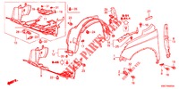 FRONT FENDERS  for Honda CR-V 2.0 S 5 Doors 6 speed manual 2012