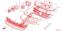 FRONT GRILLE/MOLDING  for Honda CR-V 2.0 S 5 Doors 6 speed manual 2012