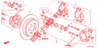 REAR BRAKE (1) for Honda CR-V 2.0 S 5 Doors 6 speed manual 2012