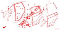 REAR DOOR PANELS (4D)  for Honda CR-V 2.0 S 5 Doors 6 speed manual 2012