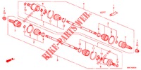 REAR DRIVESHAFT (1) for Honda CR-V 2.0 S 5 Doors 6 speed manual 2012