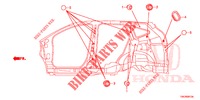 GROMMET (LATERAL) for Honda CR-V 2.0 COMFORT 5 Doors 6 speed manual 2013
