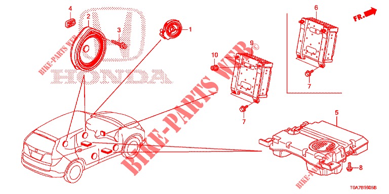 ANTENNA/SPEAKER  for Honda CR-V 2.0 COMFORT 5 Doors 6 speed manual 2013