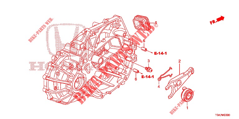 CLUTCH RELEASE (2.0L) for Honda CR-V 2.0 COMFORT 5 Doors 6 speed manual 2013