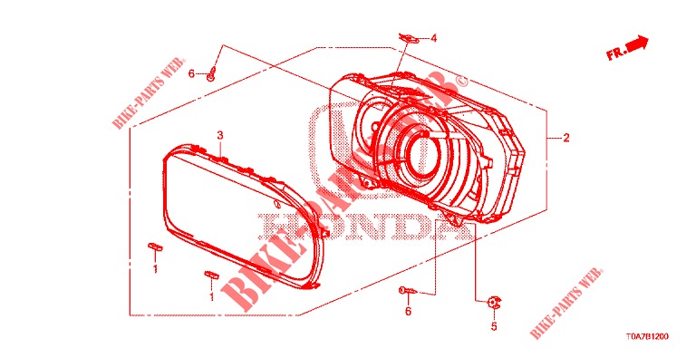 SPEEDOMETER  for Honda CR-V 2.0 COMFORT 5 Doors 6 speed manual 2013