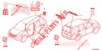 EMBLEMS/CAUTION LABELS  for Honda CR-V 2.0 COMFORT 5 Doors 5 speed automatic 2013