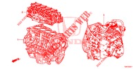 ENGINE ASSY./TRANSMISSION  ASSY. (2.0L) for Honda CR-V 2.0 ELEGANCE 5 Doors 6 speed manual 2013