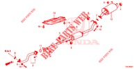 EXHAUST PIPE/SILENCER (2.0L) for Honda CR-V 2.0 ELEGANCE 5 Doors 6 speed manual 2013