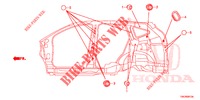 GROMMET (LATERAL) for Honda CR-V 2.0 ELEGANCE 5 Doors 6 speed manual 2013