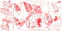 MIRROR/SUNVISOR (3) for Honda CR-V 2.0 ELEGANCE 5 Doors 6 speed manual 2013
