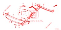 REAR BUMPER  for Honda CR-V 2.0 ELEGANCE 5 Doors 6 speed manual 2013