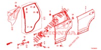 REAR DOOR PANELS (4D)  for Honda CR-V 2.0 ELEGANCE 5 Doors 6 speed manual 2013