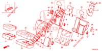 REAR SEAT/SEATBELT (2D)  for Honda CR-V 2.0 ELEGANCE 5 Doors 6 speed manual 2013