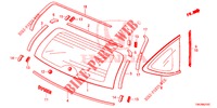 REAR WINDSHIELD/QUARTER G LASS  for Honda CR-V 2.0 ELEGANCE 5 Doors 6 speed manual 2013