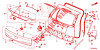 TAILGATE PANEL (2D)  for Honda CR-V 2.0 ELEGANCE 5 Doors 6 speed manual 2013
