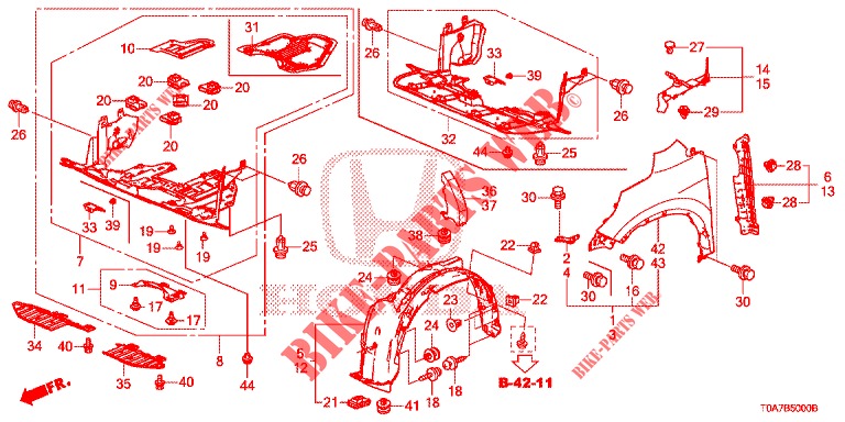 FRONT FENDERS  for Honda CR-V 2.0 ELEGANCE 5 Doors 6 speed manual 2013