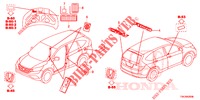 EMBLEMS/CAUTION LABELS  for Honda CR-V 2.0 ELEGANCE 5 Doors 5 speed automatic 2013
