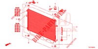 AIR CONDITIONER (CONDENSATEUR) (1) for Honda CR-V 2.0 ELEGANCE L 5 Doors 6 speed manual 2013