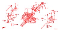 ENGINE MOUNTS (2.0L) (MT) for Honda CR-V 2.0 ELEGANCE L 5 Doors 6 speed manual 2013