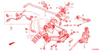 REAR LOWER ARM/RADIUS ROD  for Honda CR-V 2.0 ELEGANCE L 5 Doors 6 speed manual 2013