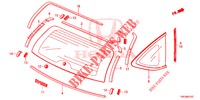 REAR WINDSHIELD/QUARTER G LASS  for Honda CR-V 2.0 ELEGANCE L 5 Doors 6 speed manual 2013